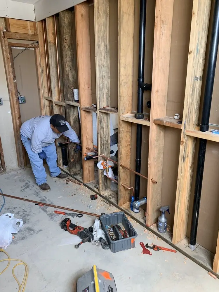Commercial rough-in plumbing for Water Heater Replacement in Haslet